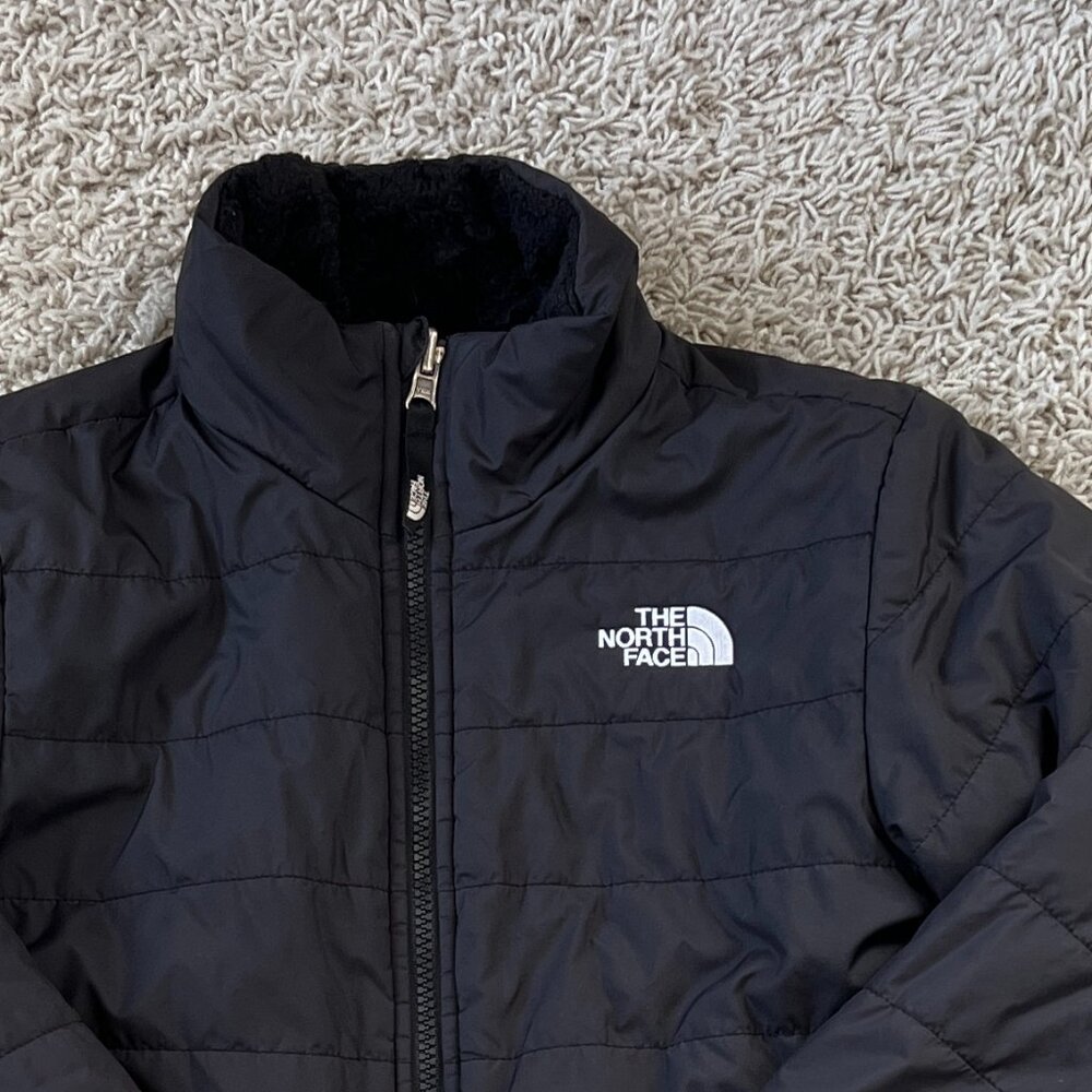 The North Face Reversible Puffer Jacket Black Size M 10/12 - Picture 3 of 7